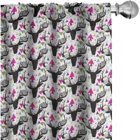 Abakuhaus Herten gordijnen – 2-delige set van microvezel, multicolor