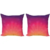 Abakuhaus – Kussenhoezen Set van 2 – 50x50 cm – Ombre Multicolor – Rits