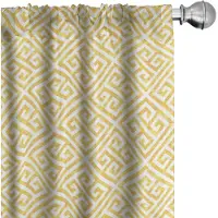 Abakuhaus Griekse Sleutel Voorhangen – Geel-Wit – 2x75x245 cm