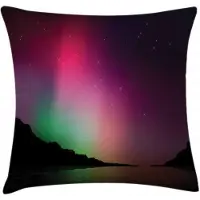 Abakuhaus Noordlicht Kussenhoes – 60x60 cm – Bedrukt aan beide zijden – Multicolor