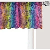 Abakuhaus Kleurrijk raamvalletje, gordijnvalletje voor keuken en slaapkamer met tunnelzoom, 137 cm x 45 cm, meerkleurig
