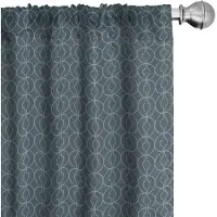 Abakuhaus – Geometrische Gordijnen 2x75x225 – Microvezel, verduisterend, Lichtblauw/Blauwgrijs