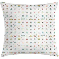 Abakuhaus Insecten-kussenhoes – 40x40 cm – Bedrukt aan beide zijden, rits