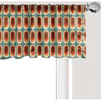 Abakuhaus Retro Raamvalletje, Gordijnvalletje voor Keuken en Slaapkamer met Tunnelzoom, 137 cm x 45 cm, Multicolor