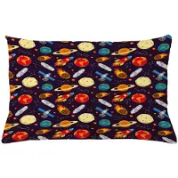 Abakuhaus Kussenhoes Universum – Dubbelzijdig bedrukt – 65x40 cm – Multicolor
