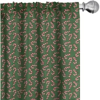 Abakuhaus Kerstgordijnen – 2x75x225 cm – Microfiber – Halfdonkerend – Digitaal bedrukt