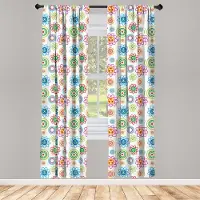 Abakuhaus Raamgordijnen – 2x75x225 cm – multicolor – Roedezak 6,5 cm