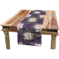 Abakuhaus – tafelrunner – 40x225 cm – roze/aubergine – polyester