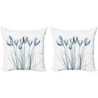 Abakuhaus Bloemenkussenhoes – Tulpen – 2x50x50 cm – Dubbelzijdige bedrukking