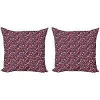Abakuhaus Eikel Kussenhoes Set – 2x 40x40 cm – Dubbelzijdig bedrukt – Rits – Multicolor