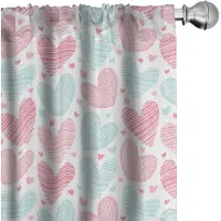 Abakuhaus LIEVE GORDIJNEN – 2x75x245 cm – Pastelroze, microvezel