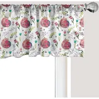 Abakuhaus Kattenraamvalletje, gordijnvalletje voor keuken en slaapkamer met tunnelzoom, 137 cm x 30 cm, wit en meerkleurig