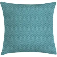 Abakuhaus jaargang kussenhoes – decoratief, 50x50 cm – dubbelzijdig bedrukt, kadettblauw, rits