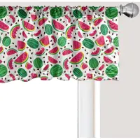 Abakuhaus Fruit Raamvalletje, Gordijnvalletje voor Keuken en Slaapkamer met Tunnelzoom, 137 cm x 30 cm, Wit Roze en Groen