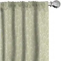 Abakuhaus Gordijnen – Gedempte kleuren – 2-delige set 75x175 cm – lichtgroen-wit