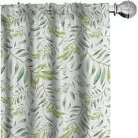Abakuhaus – Groene bladgordijnen – 2-delige set 75x225 cm – Avocadogroen