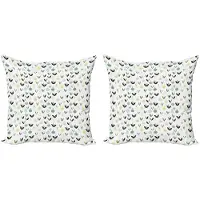 Abakuhaus Kussenhoezen Set (2x 45x45) – dubbelzijdige print, multikleurig