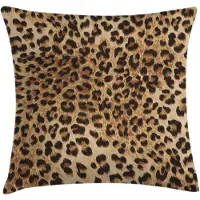 Abakuhaus Luipaardkussenhoes – Dubbelzijdig bedrukt – Rits – 50x50 cm – zwart-bruin
