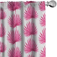 Abakuhaus Gordijnen – Blad geometrisch – 2x75x245 cm – microvezel