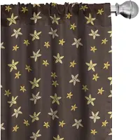 Abakuhaus Gordijnen – 2x75x175 cm – Bloemen Multicolor – Microfaser