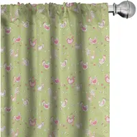 Abakuhaus Henne en Kuikens Voorhangen – 2x75x245 cm – Microvezel
