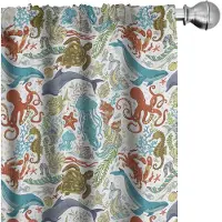 Abakuhaus Onderwater Gordijnen – Warboel Zeewezens – 2x75x175 cm