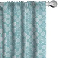 Abakuhaus Abstrakt Gordijnen – 2x75x225 cm – Microvezel – Turkoois