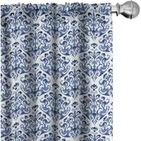 Abakuhaus Indigo gordijnen – 2x75x175 cm – microvezel – halfdonker