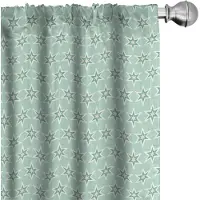 Abakuhaus Mint – Gordijnen 2x75x175 cm – Mikrofaser, Halfdonkerend