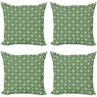 Abakuhaus Junglebladeren Kussenhoezen Set – 4x 40x40 cm – Dubbelzijdig bedrukt, microvezel, multicolor