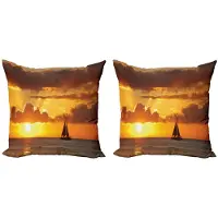 Abakuhaus Zeilboot Kussenhoes Set – 2x40x40 cm – Dubbelzijdig – Marigold