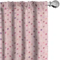 Abakuhaus Gordijnen met puntjespatroon – 2x75x245 cm – Roze/Lila, Verduisterend
