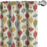 Abakuhaus Kerstgordijnen Vintage – 2x75x245 cm – Microvezel