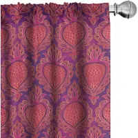 Abakuhaus Fuchsie Voorhangen – Geometrisch Bedrukt – 2x75x175 cm