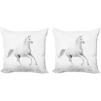 Abakuhaus Kussenhoes Set – zwart-wit, 50x50 cm, dubbelzijdig
