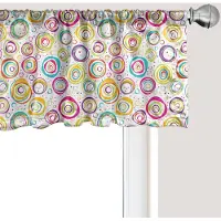 Abakuhaus Geometrisch raamvalletje, gordijnvalletje voor keuken en slaapkamer met tunnelzoom, 137 cm x 45 cm, meerkleurig
