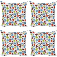 Abakuhaus Kussenbezug Set – 4x50x50 cm – Dubbelzijdig Digitaal – Multicolor