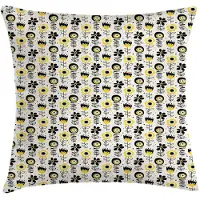 Abakuhaus Abstrakt Kussenhoes – Tweezijdig bedrukkt – Champagne Geel 45x45 cm