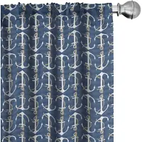 Abakuhaus Anker Gordijnen – Nautisch Touw – 2x75x175 cm – Donkerblauw