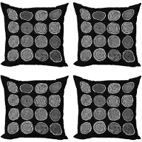 Abakuhaus Bos Kussenhoes Set (4x50x50) – Microvezel, Dubbelzijdig Bedrukt