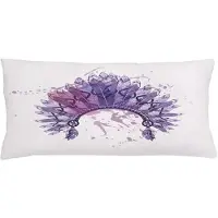 Abakuhaus Tribale Kussenhoes – Decoratiekussen 90x40 cm – Omkeerbaar, Wasbaar, Mauve