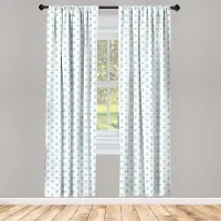 Abakuhaus Anker Gordijnen – 2-Delig 75x225 cm – Blauw/Wit