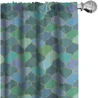 Abakuhaus – 2-Delig Gordijnset Mikrofaser Meerkleurig 75x175 cm – Halvdonkerend