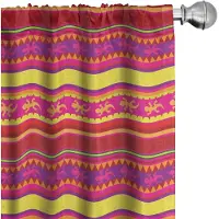 Abakuhaus Mexicaanse gordijnen – 2x75x175 cm – Veelkleurig, microvezel