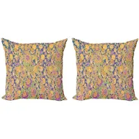 Abakuhaus – Aziatisch Kussenhoes Set 2x40x40 cm – Dubbelzijdig Digitaal