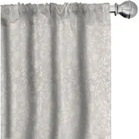 Abakuhaus Blume Gordijnen – 2x75x175 cm – Mikrofaser – Halve verduistering – Perle Eierschaal