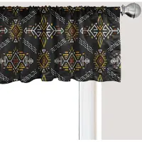 Abakuhaus Pijl Raamvalletje, Gordijnvalletje voor Keuken en Slaapkamer met Tunnelzoom, 137 cm x 30 cm, Houtskoolgrijs Oranje