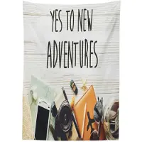 Abakuhaus Tafelkleed – Wanderlust Retro – 140x240 cm – Meerkleurig