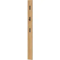 Huisenthuis.nl Kapstok Nicole Eiken - 3 haken - Breedte 15 cm - Diepte 3 cm - Hoogte 170 cm
