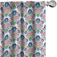 Abakuhaus Gordijnen – 2-delige set 75 x 225 cm – microvezel, veelkleurig, halfverduisterend